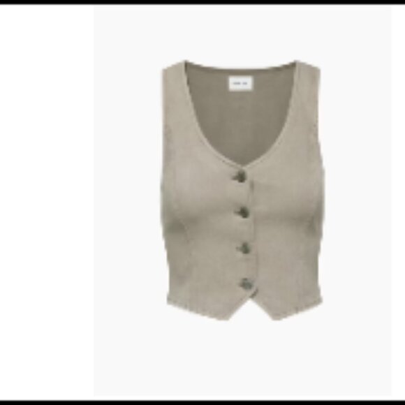 Wilfred Free Charisma Vest - Size MED, Gd Nomad Taupe - Picture 1 of 9